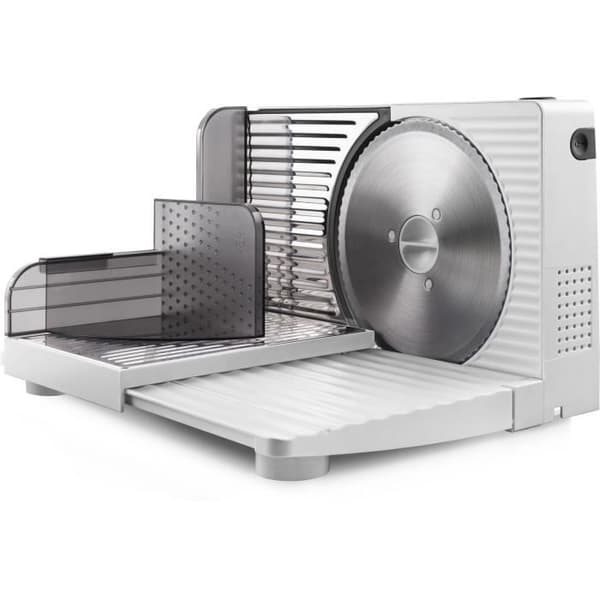 TAURUS CutMaster - 150W Slicer - Metallkropp - Blad av rostfritt stål - Tiltande klippdäck - Svart och metall