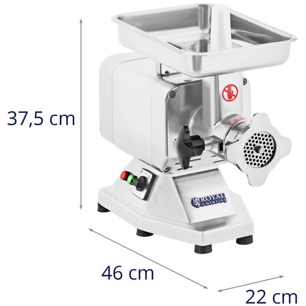 Royal Catering Elektrisk köttkvarn - 200 kg/h - PRO