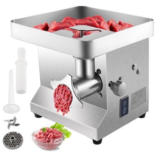 Köttkvarnelektronisk köttkvarn 850W 250 kg/h korvstillverkare rostfritt stål