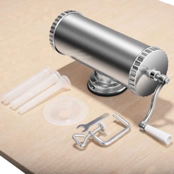 Korvstoppare 3L Köttfärskorvmaskin med 3xTuber (Ø 15-19-22 mm) Rostfritt stål COSwk25846