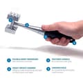 Miniatyrbild 2 av 4: Metal Meat Tenderizer - Högkvalitativ zinkköttkvarn - Idealisk köttkvarn för nötkött, fjäderfä, kött
