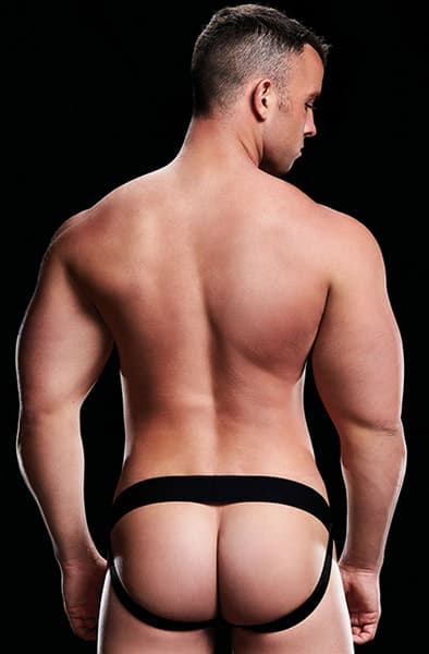 Envy Menswear Low Rise Jock Black Jockstrap