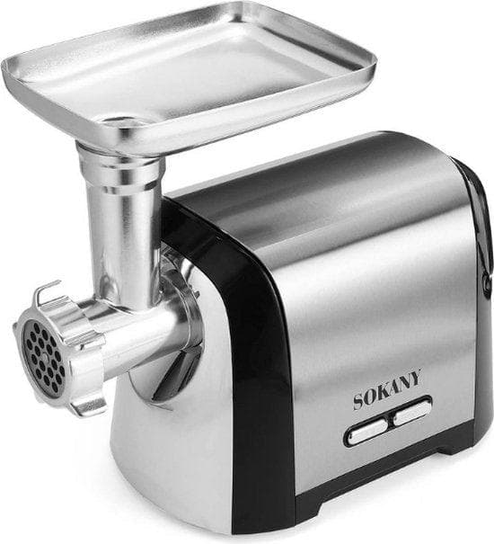 Köttkvarn 3200 W | Elektrisk | Köttkvarn Korvtillverkare Silver Rostfritt stål