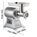 Miniatyrbild 8 av 8: 1100W 250kg/h kommersiell elektrisk köttkvarn med kompletta tillbehör, kraftfull prestanda, lätt att använda, lätt att montera/rengöra