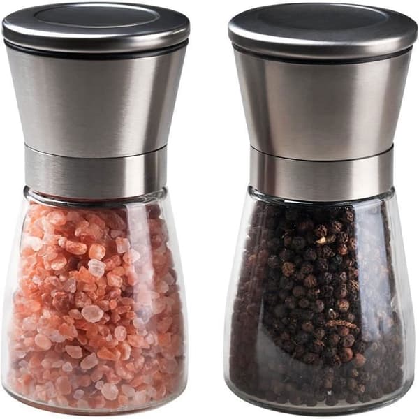 Deiss PRO salt- och pepparkvarnar – manuell kvarnsats för grovt salt, pepparkorn och rosa Himalayasalt