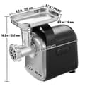 Miniatyrbild 7 av 7: 550W 3kg kapacitet elektrisk köttkvarnsats med korv- och kubbe tillbehör, lätt att använda och rengöra, bred användning