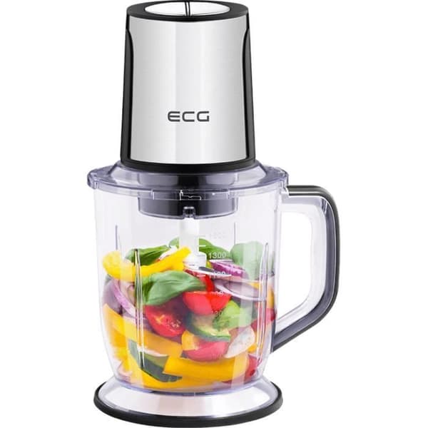 Hachoir électrique - ECG - SP 4015 Chop&Cut – 400 W – Skål 1,5 L – 4 rostfria blad – 2 hastigheter – Kompakt & lätt att rengöra