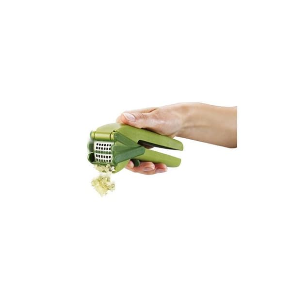 Pressa vitlök - Joseph Joseph - CleanForce - Inbyggt torkblad - Utan BPA - Grön