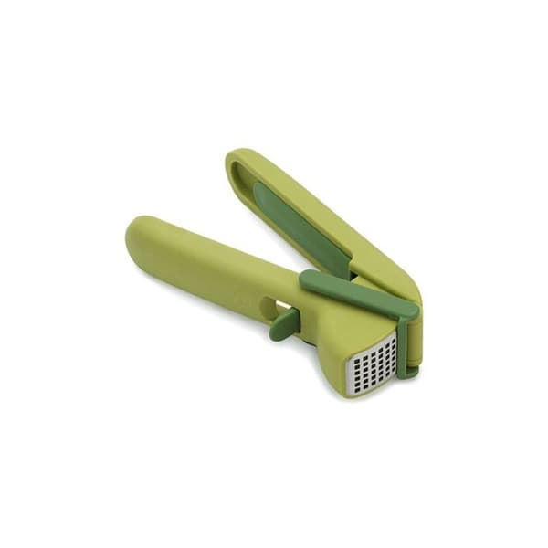 Pressa vitlök - Joseph Joseph - CleanForce - Inbyggt torkblad - Utan BPA - Grön