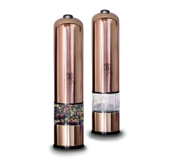 SÆT MED 2 ELEKTRISKE MÆNLER TIL PEBER OG SALT BERLINGER HAUS ROSE GOLD BH-1905