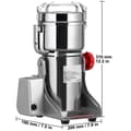 Miniatyrbild 6 av 6: 25000 RPM 40-200 mesh 700 g kapacitet multifunktionell elektrisk spannmålskvarn av svängtyp, säker design