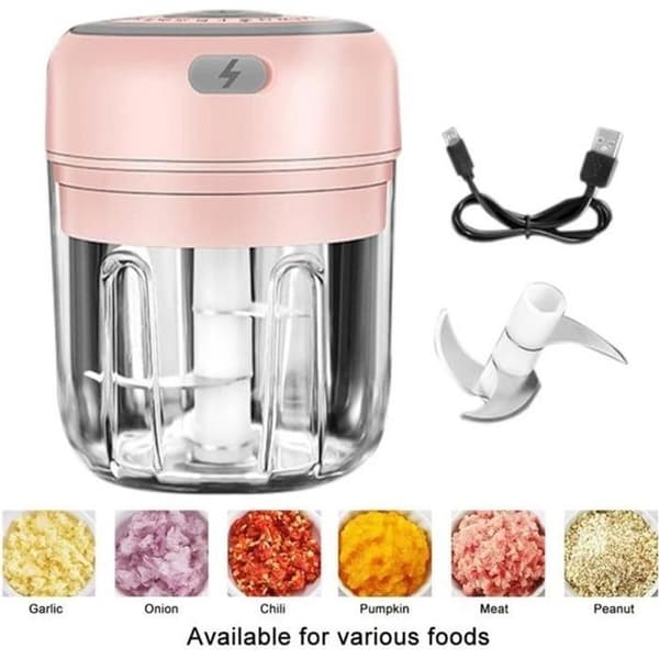 Mini elektrisk hackare - Märke - Modell - 30 W - 250ml - Rosa