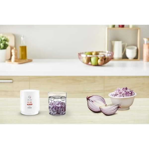 SEB Valentin Mini elektrisk hackare, 220 W, 1 hastighet, Rostfria blad, Kapacitet 50 g, Mixer, Tillverkad i Frankrike 855306