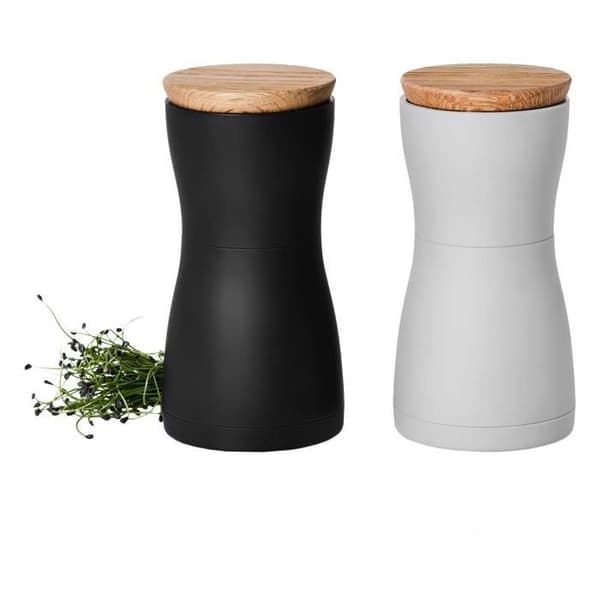 Kryddkvarn - AdHoc - Twin Lot - 2 stycken - Plast och trä - 13,3 cm