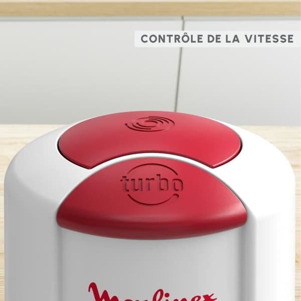 MOULINEX Multi-Moulinette Minihackare, 500 W, 2 hastigheter, Tillbehör för emulgering, Mixer, Tillverkad i Frankrike AT710110