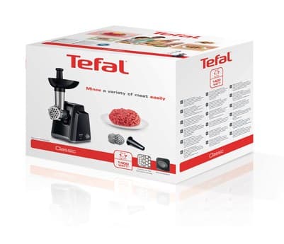 Tefal NE105838 färs 1400 W Svart, Rostfritt stål