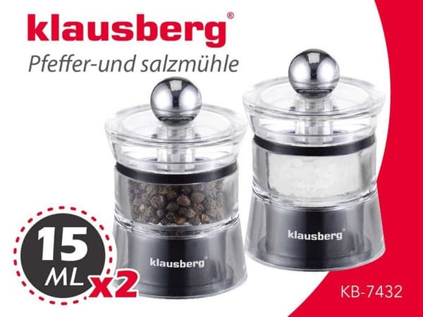 KLAUSBERG KB-7432 PEBER- OG SALTKVÆNNESÆT