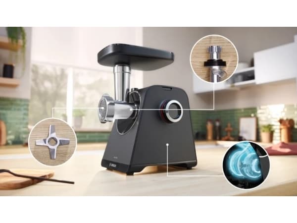 Bosch MFWS440B, 1900 W, Svart, Silver, 2,5 kg/min, 1 m, Plast, 500 W