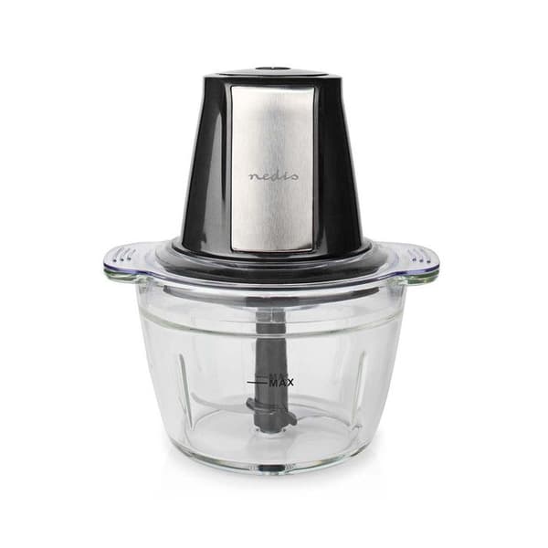 NEDIS Food Chopper 500W 1L Glas 1 Speed 500W 21.4 Grå