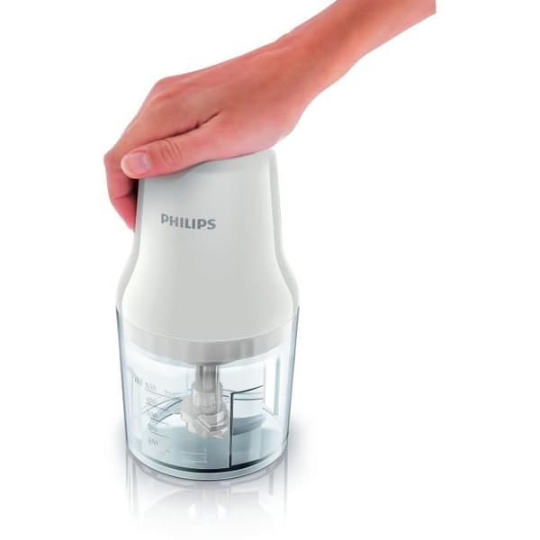 Elektrisk hackare - PHILIPS - HR1393/00 - 450 W - 0,7 L - 2 blad - Vit