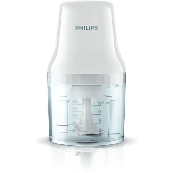 Elektrisk hackare - PHILIPS - HR1393/00 - 450 W - 0,7 L - 2 blad - Vit