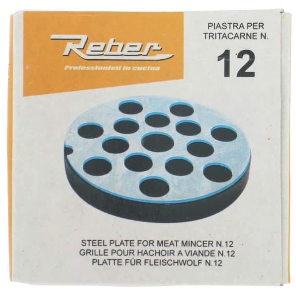 Galler för elektrisk köttkvarn - REBER - N°12 - Diameter 8 mm - Stål - Kökstillbehör