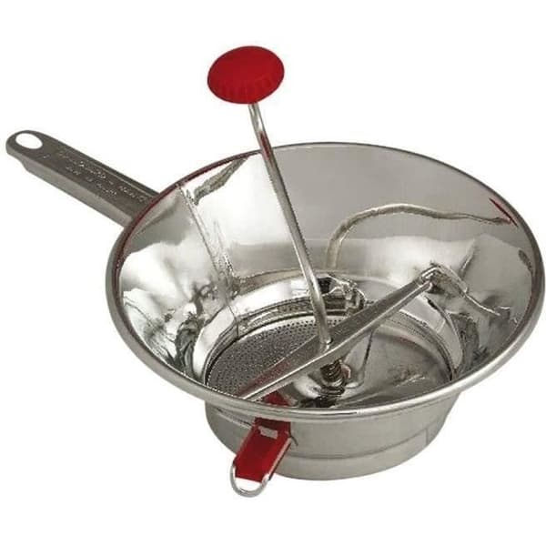 Grönsakskvarn i metall - GUILLOUARD - D: 24 cm - Rostfritt stål - 3 galler ingår - Kompatibel med diskmaskin