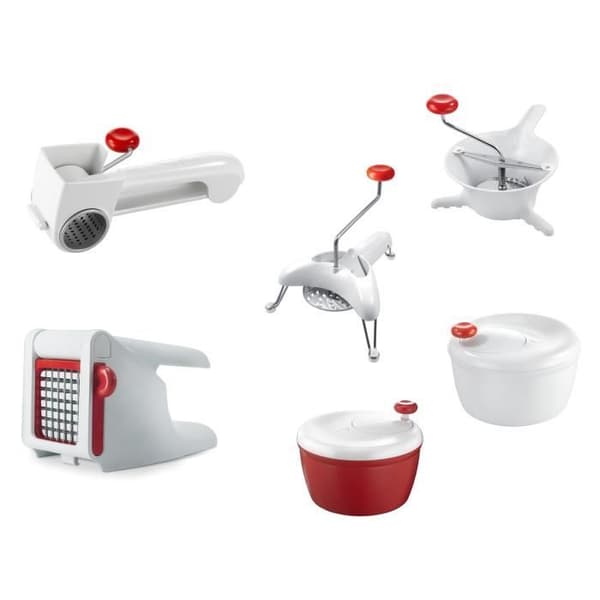 MOULINEX Classic Liten grönsakskvarn, Tål diskmaskin, Tillverkad i Frankrike, Vit K1012114