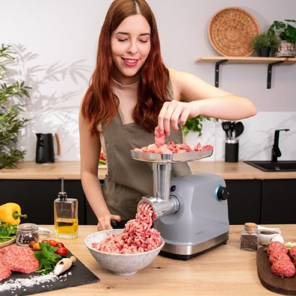 Köttkvarn - CECOTEC - Kross 1400 Stål - 1360 W - 1,5 kg/min - Rostfritt stål