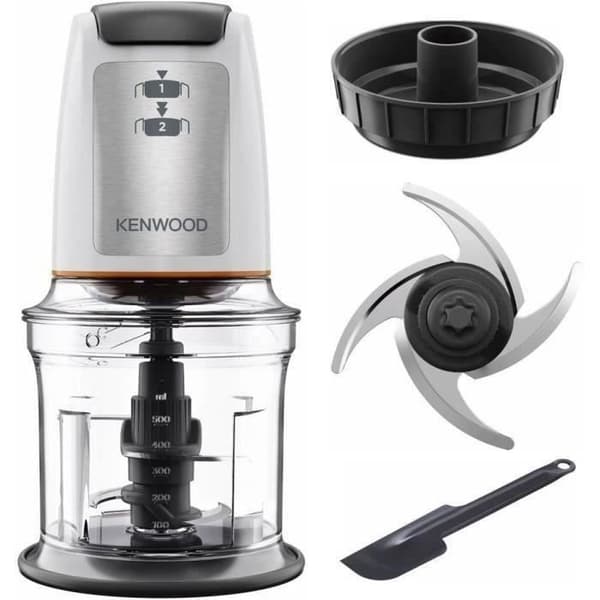 Minihackare - KENWOOD - CHP61.100WH - 500 W - 0,8 L - 4 blad i rostfritt stål - Vit
