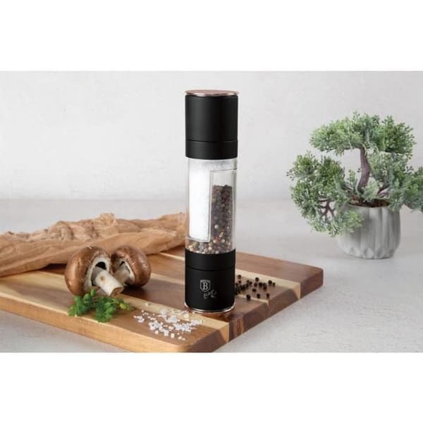 BERLINGERHAUS Dubbel kvarn för peppar och salt Kollektion Black Rose BH-8553