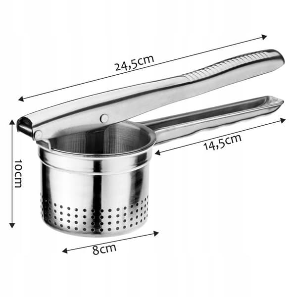 Press-pure - KADAX - Malva - Rostfritt stål - 24,5 cm - Ergonomisk och lätt att rengöra