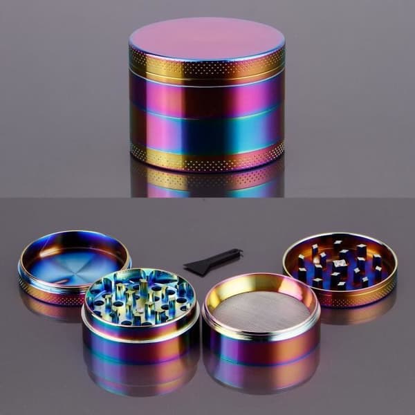 Örtkryddkvarn - Magic Chic - 55 mm - Flerfärgad - Plast och aluminium - 4 lager