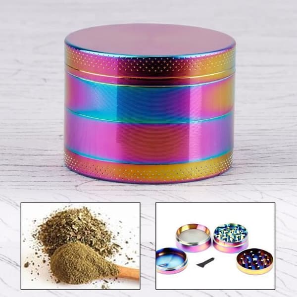 Örtkryddkvarn - Magic Chic - 55 mm - Flerfärgad - Plast och aluminium - 4 lager