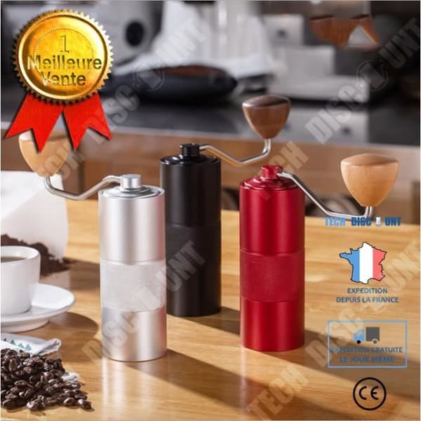TD® Mini Rostfritt stål Manuell kaffekvarn Köksutrustning S - Svart