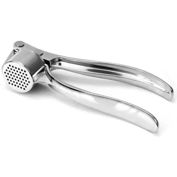 Vitlökspress - Professionell - Zinklegering/rostfritt stål - Ergonomisk - Enkel rengöring - Silver