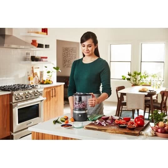 Trådlös multifunktionshacker KITCHENAID 5KFCB519EDG - Grå - 2 hastigheter - Inkluderade tillbehör