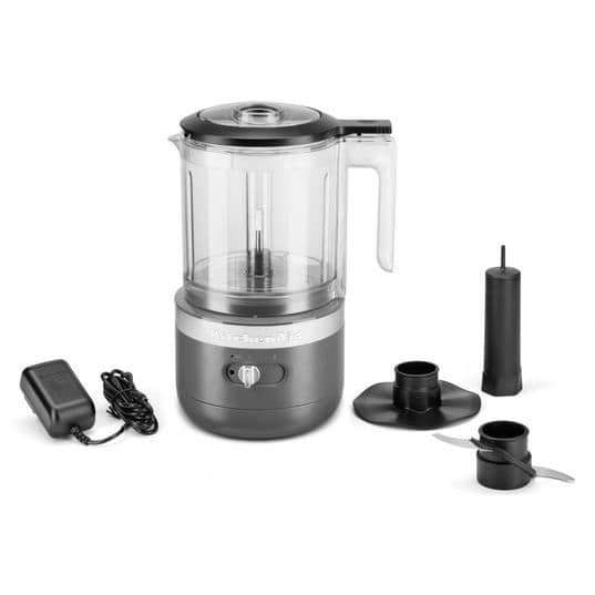 Trådlös multifunktionshacker KITCHENAID 5KFCB519EDG - Grå - 2 hastigheter - Inkluderade tillbehör