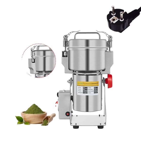 Tørfoderkværn, rustfrit stålhus, kraftfuld 2500W motor,800G, EU