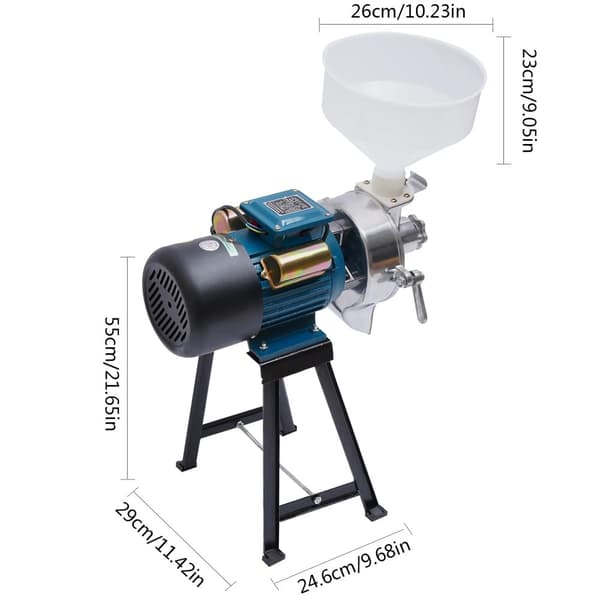 Sähkökäyttöinen rehujauhin, 2200W teho, 40 kg/h jauhamäärä,musta