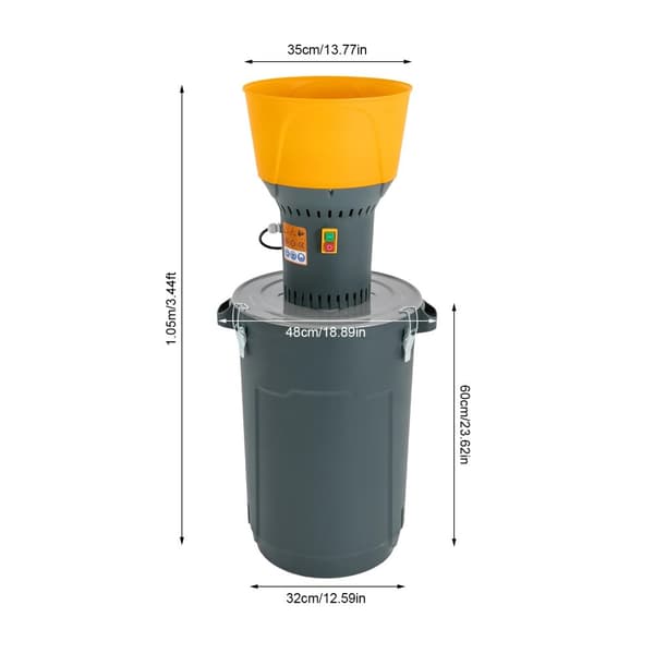 Sähkösavilammas, 1300W Teho, 5 Jauhamissuodatinta,60L