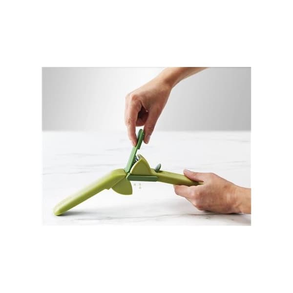 Pressa vitlök - Joseph Joseph - CleanForce - Inbyggt torkblad - Utan BPA - Grön