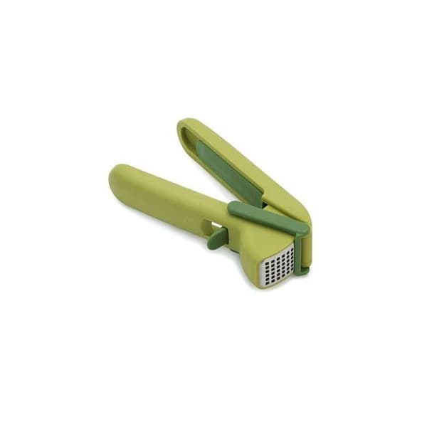 Pressa vitlök - Joseph Joseph - CleanForce - Inbyggt torkblad - Utan BPA - Grön