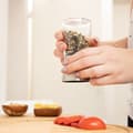 Miniatyrbild 5 av 6: Relaxdays Salt Shaker, Pepper Shaker, Set med 2, Manuell, Salt Mill, Pepper Mill, Glas Kryddor, Rostfritt stål Justerbar Keramisk kvarn, Nature