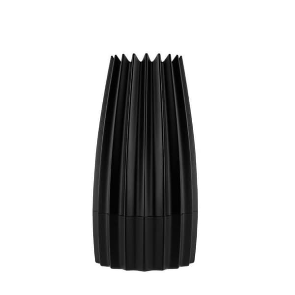 Salt-, peppar- och kryddkvarn - Alessi - WAL03 - Aluminium - Svart - 7,5 x 7,5 x 14,2 cm