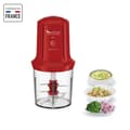 Miniatyrbild 1 av 6: MOULINEX Multimoulinette Mini elektrisk hackare, 500 ml, 6 blad i rostfritt stål, 2 hastigheter, Blender, Tillverkad i Frankrike AT714G32