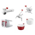 Miniatyrbild 4 av 4: MOULINEX Classic Mouli-julienne, rivjärn, tunna skivor, hopfällbara fötter, tål maskindisk, tillverkad i Frankrike, vit K1011014