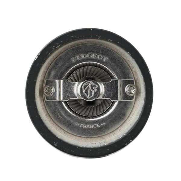 Saltkvarn - PEUGEOT SAVEURS - Naturligt aluminium - Höjd 18 cm - Mekanism i rostfritt stål - 5 års garanti