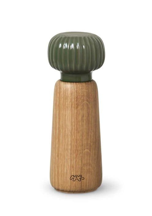 Hak kähler kökskvarn - 692247 - Kahler Mill H18 cm Hammershi manuell dansk design Kryddkvarn, grön