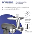 Miniatyrbild 3 av 4: Grossag elektrisk köttkvarn - KFW5 - 1352 KFW 5 Köttkvarn av lättmetall